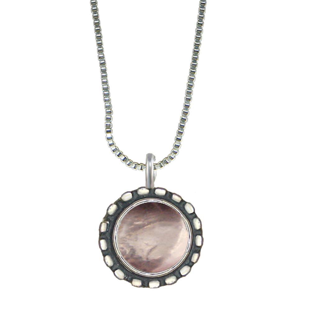 Sterling Silver Little Rose Quartz Pendant Necklace